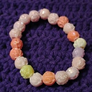 Colorful Pastel Beaded Bracelet